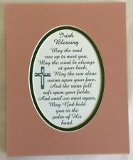 IRISH BLESSING Road Rise Sun Shine on Face GOD HOLD U Hand Verses Poems Plaques