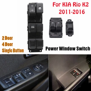 LHD Driver Passenger Power Window Switch For KIA Rio K2 2011 2012-2016 2/4Door - Bild 1 von 22