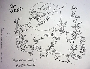 I Am Weasel 1997 Production Storyboard Concept Character Page Copy 8.5x11 - Bild 1 von 2