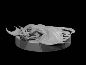 Wyrmling Gold Dragon Metallic Mini - DND - Pathfinder - Dungeons & Dragons - RPG - Picture 1 of 1