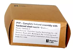Bambu Lab FAH003-P Kompletny zespół Hotend z dyszą ze stali hartowanej .8mm - Zdjęcie 1 z 1