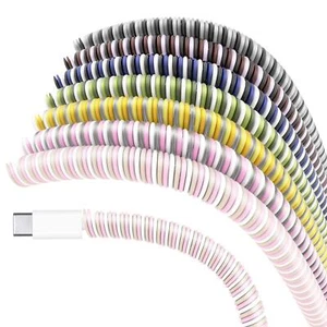 Spiral Cable Protector Headphone Cable Saver7 Pc Cable Protector/Wire Repair/... - Picture 1 of 7