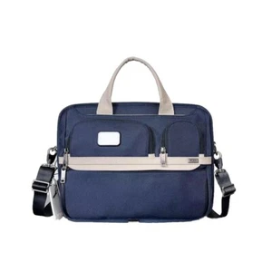 TUMI2603141 ALPHA3 Organizer Laptop Briefs Navy Nylon Business Outlet - Picture 1 of 8