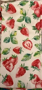 COLORDRIFT 2 PC KITCHEN TOWELS STRAWBERRY And GREENERY 18 X 28 100% COTTON - Picture 1 of 3