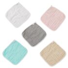 Baby Washcloth Solid Color Muslin Squares Babies Face Towel for Bath Baby Cloth