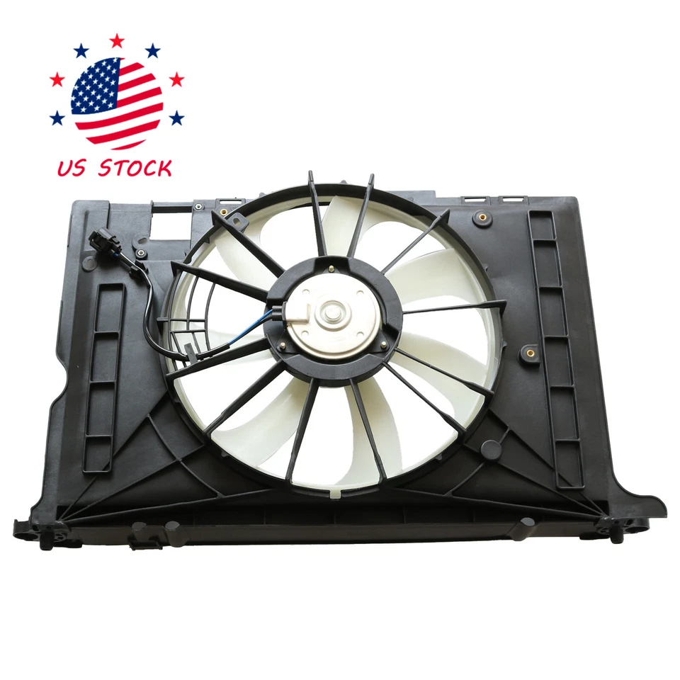 Ventilador de refrigeración condensador radiador para Toyota Corolla 2009-2013 2009-2010 Pontiac Vib Foto 1 de 4