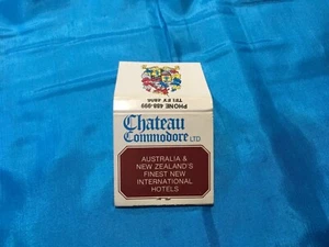 COLLECTABLE FLIP MATCHES-“CHATEAU COMMODORE LTD”  -  NEW, PERFECT CONDITION  - Imagen 1 de 3