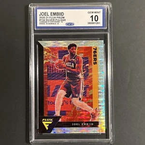 JOEL EMBIID 2020-21 Panini Flux - Silver Pulsar Prizm #134 CCG GEM MINT 10🔥 - Foto 1 di 2