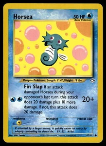 Horsea #062/111 Neo Genesis Pokemon Near Mint or Better - Picture 1 of 2