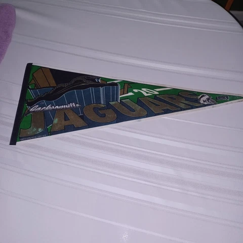 Vintage Jacksonville Jaguars Banned Logo NFL  Pennant *READ* Cover