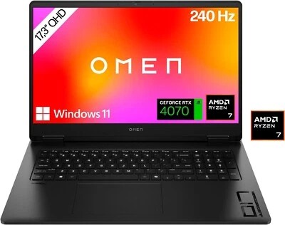 HP OMEN Gaming 17-db0779ng AMD R7 3,8 GHz 17,3 QHD AG 32GB 1TB GeF 8GB Win11 - Bild 1 von 4
