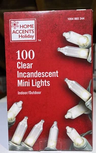 Home Accents Holiday 100 Clear Incandescent Mini Lights - Picture 1 of 3