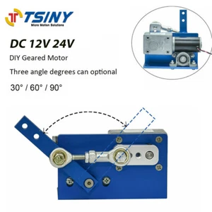 DC 12V 24V Gear Box Motor High Torque Automatic Wobbler Machine 8-470RPM DIY - Picture 1 of 7