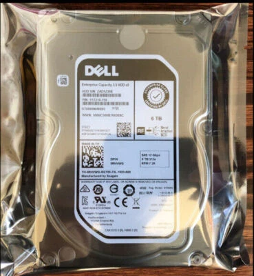 DELL ST6000NM0095 RHVWG 0RHVWG 3.5" 6TB 7.2K 12GBPS 512E SAS HARD DRIVE - Image 1 of 2