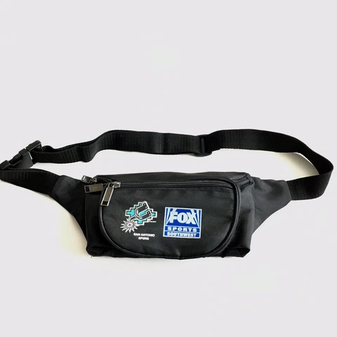 Vintage San Antonio Spurs Fox Sports Southwest Black Fanny Pack Cover