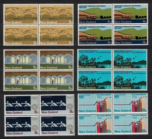 New Zealand Canterbury University Bird Protection 6v Blocks of 4 1973 MNH - Picture 1 of 1