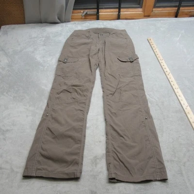 KUHL Pants Womens 4 Reg Brown Cargo Outdoor Hiking Camping Roll Up Nylon 30x30 - Image 1 of 4
