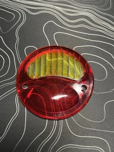 Original Style All Red & Amber Glass Tail Light Lens 1928-31 Model A  - Picture 1 of 2