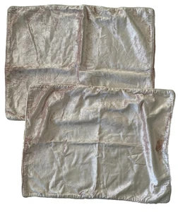 2 federe copricuscini in velluto rosa adolescente ferramenta restauro RH 24x20" - Foto 1 di 8