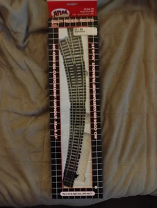 Atlas 287 Custom line left curved turnout code 100 rail repaired - Picture 1 of 1