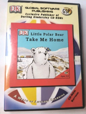 Vtg DK A Little Polar Bear Take Me Home CD-ROM Software Win/Mac  Adventure Game - Image 1 of 4