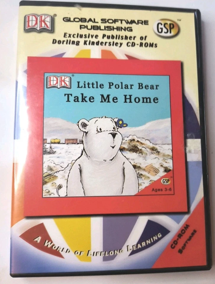 Vtg DK A Little Polar Bear Take Me Home CD-ROM Software Win/Mac  Adventure Game - Image 1 of 4