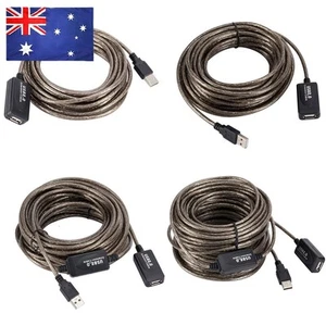 USB2.0 Extension Cable Male to Female Active Repeater Network Card Extender Cord - Afbeelding 1 van 24