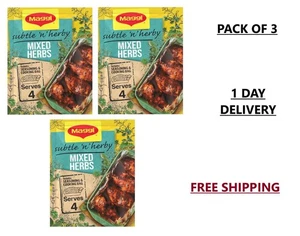 MAGGI SO JUICY COOKS IN THE BAG MIXED HERBS FOR CHICKEN 3 x 30g - Picture 1 of 6