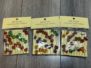 Pier 1 Importaciones Coloridas Rocas en Alambre Regalo Acento Adorno Lote de 3 - Imagen 1 de 5