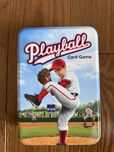 PLAYBALL: Kartenspiel - Echte Baseball Reisedose komplett - Bild 1 von 3