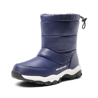 EE. UU. Niños Niñas Niños Botas de Nieve Forradas de Piel Sintética Impermeables Invierno Cálidas Botas de Esquí Foto 1 de 4