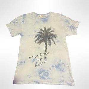 Camiseta Billabong Algodón Blanco Y Azul Mujer Pequeña - Imagen 1 de 4