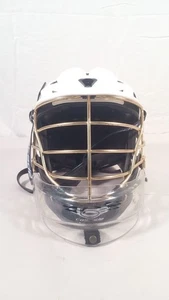 Cascade R Lacrosse Helmet White/Gold With Face Shield - Picture 1 of 4