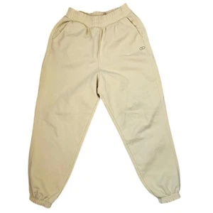 Calia Beige Cotton Blend Joggers Sweatpants Lounge Casual Medium - Picture 1 of 6