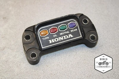 1974 Honda CB750 Four HANDLEBAR CLAMP DASH PANEL INDICATOR LIGHTS K15-2814.ABW - Image 1 of 4