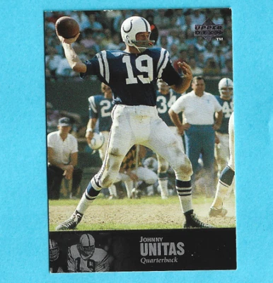 1997 Upper Deck Johnny Unitas Indianapolis Colts #9 - Image 1 of 2