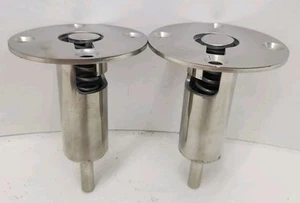 Port & Stbd Marine Boat Spring Loaded Seat Back Rest Socket Base Mount Stainless - Picture 1 of 7