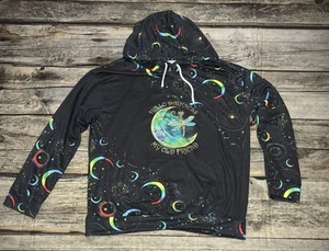 Hello Darkness My Old Friend leichter Mond Hoodie Erwachsene Größe Large - Bild 1 von 6