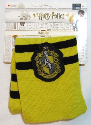 Bufanda tejida grito Hufflepuff disfraz mundo mágico de Harry Potter NUEVA con etiqueta Foto 1 de 3