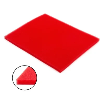 Air Filter Foam Sponge Sheet Red 10x12'' (300 x 250 x 15 mm) Scooter - Image 1 of 3