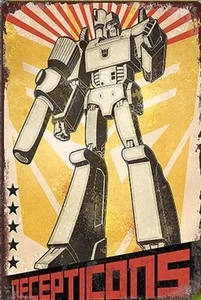 DECEPTICONS METAL HOJALATA LETRERO TRANSFORMADORES DIVERTIDO ARTE DE PARED PELÍCULA DECORACIÓN OFICINA - Imagen 1 de 1