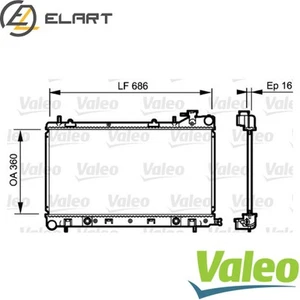 RADIATOR ENGINE COOLING 735209 FOR SUBARU FORESTER EJ255 2.5L EJ204/EJ201 2.0L - Picture 1 of 6