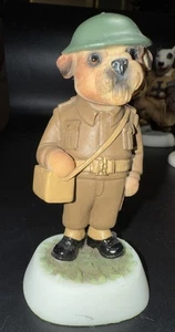 Robert Harrop Doggie People BORDER TERRIER PUPPY ARMY CADET ~ Dog Figure DPFG16 - Picture 1 of 10