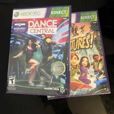 Dance Central & Kinect Adventures Xbox 360 - New, Sealed. - Image 1 of 4