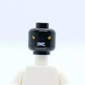 HEAD -Panther Yellow Eyes, Fangs Facial Black Tormak Chima LEGO® Minifigure Part - Picture 1 of 2