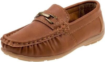 JOSMO Unisex-Child Boys Loafer with Metal Accent Driving Style, Cognac, sz 5 - Image 1 of 4