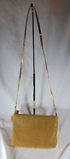 Vintage Bags by Marlo Gold Beaded Clutch Purse Handbag Style 51401 With Tags