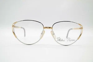 Vintage Paloma Picasso 3838 42 Silber Gold Oval Brille Brillengestell NOS - Picture 1 of 6