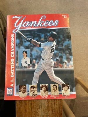 RARE Disney Series June 1985 NEW YORK YANKEES Ticket Card +Program DON MATTINGLY - Image 1 of 4