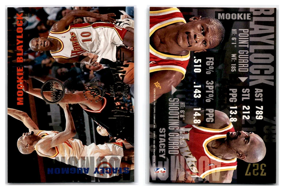 1994-95 TSC Members Only #327 Mookie Blaylock / Stacey Augmon BCT -Hawks - Image 1 of 1